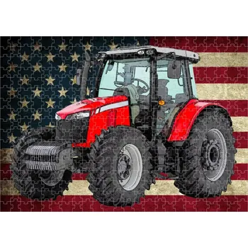Puzzle Puzzle s traktorem Massey Ferguson (puzzle traktory)