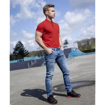 Pánské tričko Polokošile ARDON®ZIDYN - červené odstíny / 3XL / 3XL / červená