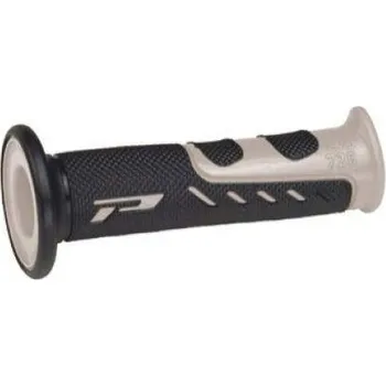 PROGRIP gumové gripy rukojetí PG725-187 ROAD (22+25mm, délka 122mm) barva šedá/černá (dvou