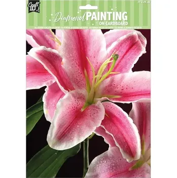 Diamantové malování GRAFIX Diamantové malování na kartonu Lilie 21x29cm
