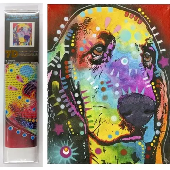 Diamantové malování Norimpex Diamantové malování 7D Psí pohled 30 x 40 cm