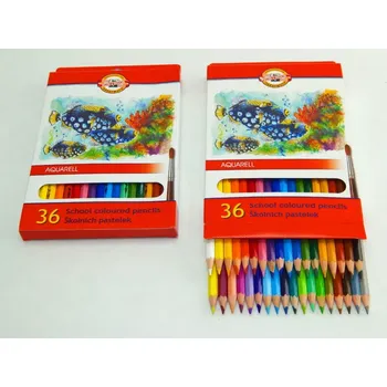 Kresba Pastelky 3719/36 akvarelové RYBY - 36 barev