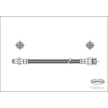 Brzdová hadice Brzdová hadice CORTECO 19032181