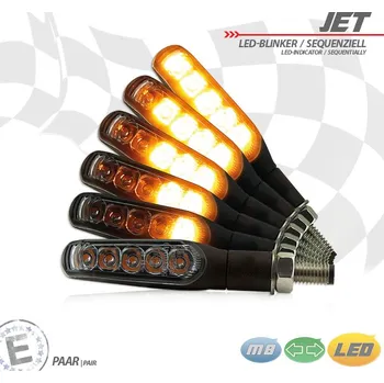 Osvětlení pro motocykl HSM LED blinkry JET M8