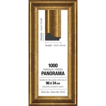 Příslušenství k puzzle ART Rám na 96x34cm Gold 5723