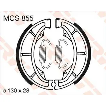 Brzdová čelist TRW MCS855 brzdové pakny čelisti na motorku