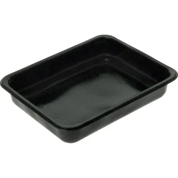 Jednorázové nádobí Miska zatavovací PP 227x177x40mm 1-dílná / 1000ml M10/40 černá hladká L - 256 ks