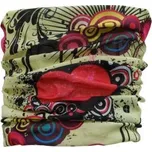 TWOEIGHTFIVE multifunkční šátek na krk Circle Heart, růžovo-žlutý