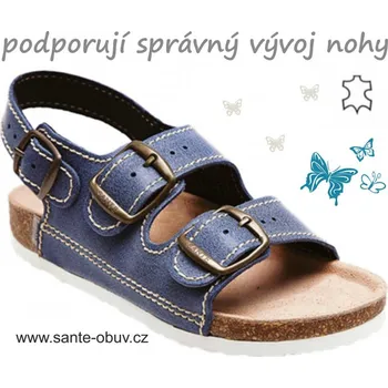 Dámská zdravotní obuv SANTÉ D/302/86/BP zdravotní sandál modrá vel.27-30, modrá - 27