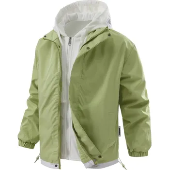 Pánská softshellová bunda Pánská bunda s odnímatelným límcem a kapucí Barva: Zelená, Velikost: L