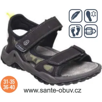 Dámská zdravotní obuv SANTÉ IC/183011 NERO junior vel.36-40, černá - 36