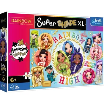 Puzzle TREFL Super Shape XL Rainbow High 160 dílků
