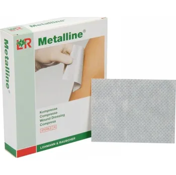 Krytí na ránu Lohmann & Rauscher (L&R) Metalline Varianta: 10x12 cm (50 ks)