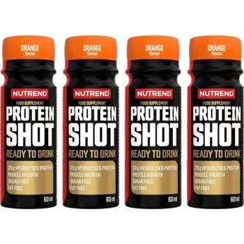 Protein Hydrolyzovaný protein v shotu Nutrend PROTEIN SHOT 4X60 ML POMERANČ OS
