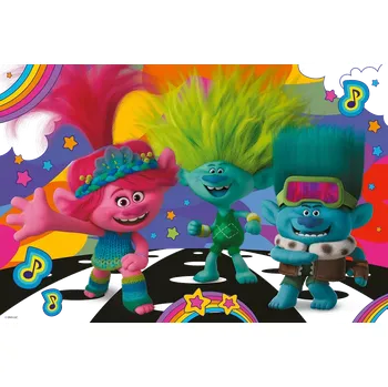 Puzzle TREFL Trollové 3 Zábavní Trollové 100 dílků