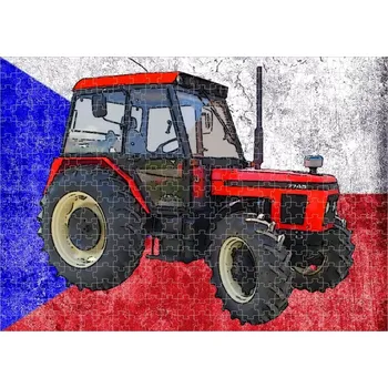 Puzzle Puzzle s Českým traktorem 7745 (puzzle traktory)