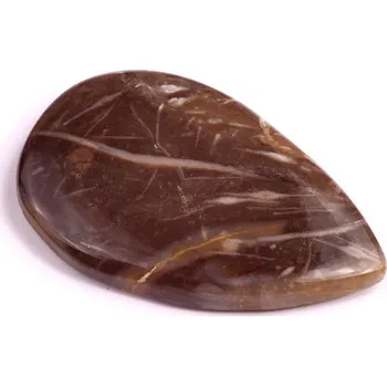 Přírodní kámen Kabošon Feather Agate č.3384 (38x24x5mm)