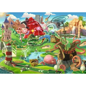 Puzzle Ravensburger puzzle Minigolfový ráj XXL 500 dílků