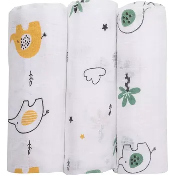 látková plena BUBABA Tetra pleny Slon 80 x 80 cm 3ks