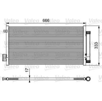 Výparník klimatizace Kondenzátor, klimatizace VALEO 814111