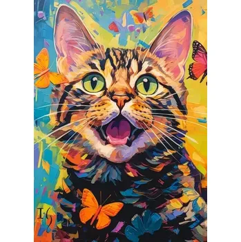 Puzzle Castorland Šťastné kotě 260 dílků