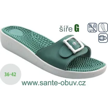 Dámská zdravotní obuv SANTÉ SI/03C ZELENÁ zdravotní pantofel , zelená - 41