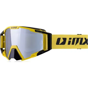 Motocyklové brýle IMX SAND YELLOW/BLACK brýle - sklo SILVER IRIDIUM + CLEAR