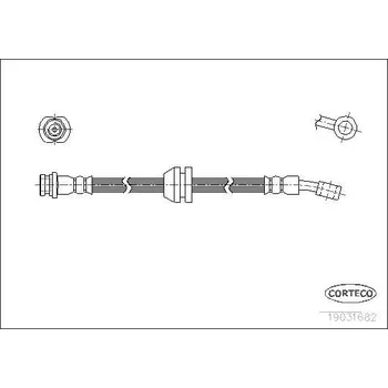 Brzdová hadice Brzdová hadice CORTECO 19031682