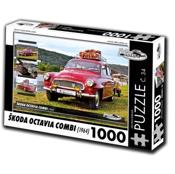 Puzzle retro-auta puzzle škoda octavia combi (1964) – 1000 dílků
