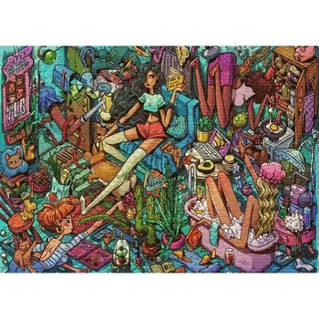 Puzzle HEYE Spolubydlící v domácnosti 1000 dílků