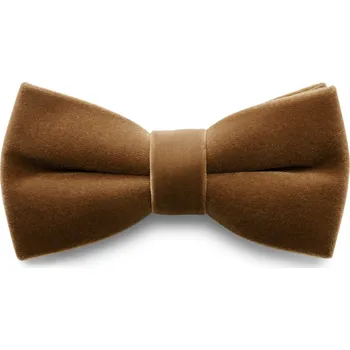 Motýlek Kleos | Hnědý vázaný sametový motýlek - Trendhim