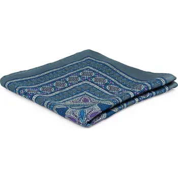 Šedo-modrý kapesníček do saka Mozaika - Tailor Toki