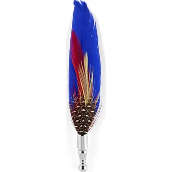 Brož Modré peříčko do klopy - Warren Asher