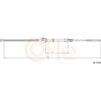 Auto-moto Tažné lanko, parkovací brzda COFLE 10.7134
