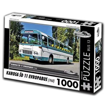 Puzzle Puzzle Retro-Auta BUS Karosa ŠD 11 Evropabus 1000 dílků