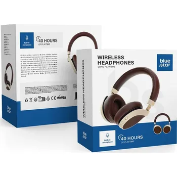 Sluchátka Bezdrátová sluchátka BLUE STAR BH06 hnědá