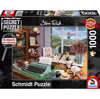 Puzzle Schmidt Secret Puzzle Na pracovním stole – 1000 dílků
