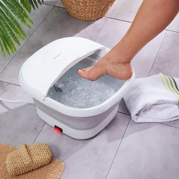 Masážní přístroj Orbisana 493367 skládací masážní vanička na nohy bílá/šedá