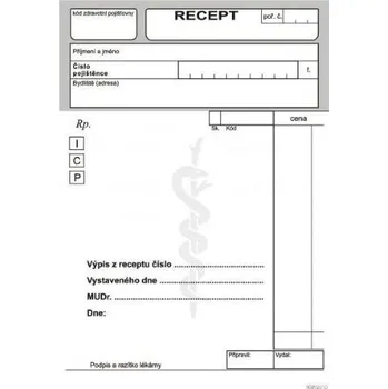 Blok DITIS Výpis z receptu (blok)