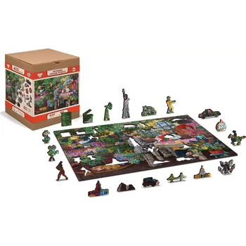 Puzzle WOODEN CITY Dřevěné Květinářství 2v1 EKO 400 dílků
