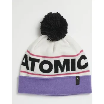 Pokrývka hlavy Atomic ALPS POM BEANIE-BRIGHT WHITE-DAHLIA PURP