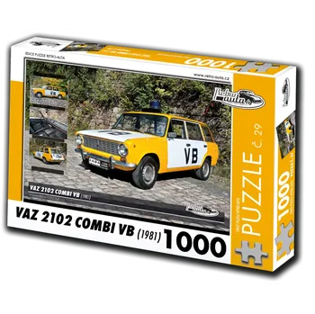 Puzzle Retro-Auta č. 29 Vaz 2102 Combi VB 1981 1000 dílků