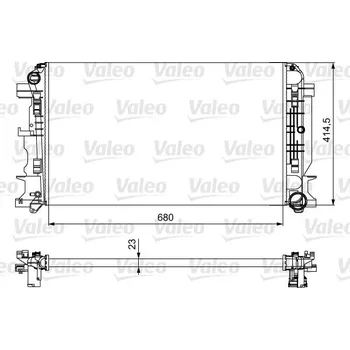 Chladič motoru Chladič, chlazení motoru VALEO 734926