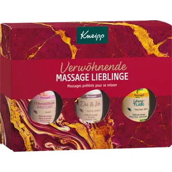 Kosmetická sada Kneipp Dárková sada masážních olejů vínová 3x 20 ml