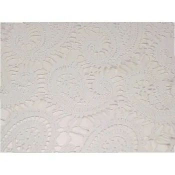 Krajka, pevná, barva bílá, látka, metráž