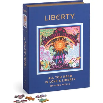 Puzzle Čtvercové puzzle GALISON Liberty: Všechno, co potřebuješ, je láska 500 dílků