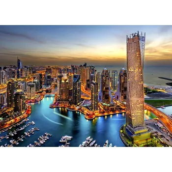 Puzzle ENJOY Dubajský přístav v noci 1000 dílků