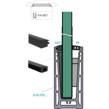 Hahn Steel Set kotvení skla, pro sklo 20,76mm