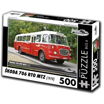 Puzzle Puzzle RETRO-AUTA Škoda 706 RTO MTZ 500 dílků