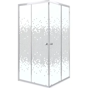 Kerra Pixel SQ White čtvercový sprchový kout Rozměr koutu: 80x80cm